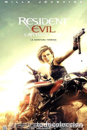 Cine: poster original cine resident evil capitulo final - Foto 1
