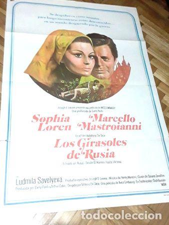Kino: afiche cine los girasoles de rusia vittorio de sica s loren