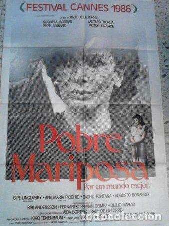 Kino: graciela borges afiche pobre mariposa 1986