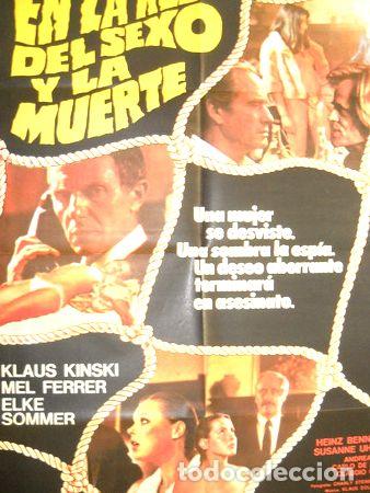 Kino: afiche cine en la red del sexo y la muerte klaus kinski mel