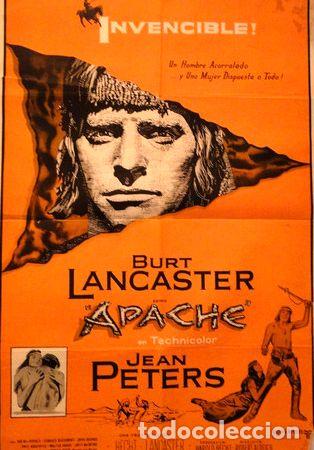 Kino: afiche apache 1954 robert aldrich lancaster cine