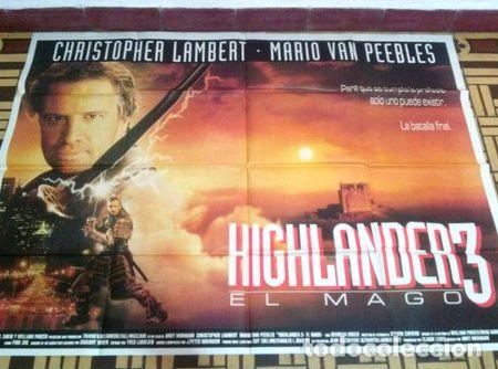 Cine: afiche de cine highlander 3 c619 - Foto 1