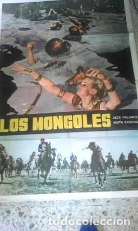 Cinema: jack palance y anita ekberg afiche los mongoles 1961