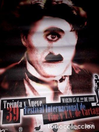 Kino: poster festival internacional cine tv cartagena 1999 chaplin