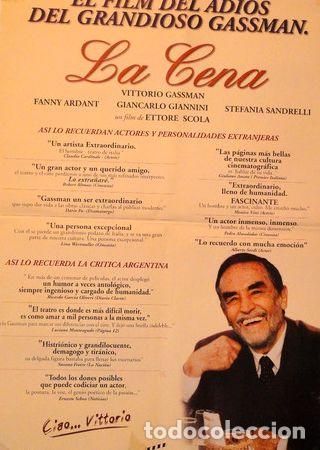 Kino: afiche original cine la cena 1998 ettore scola