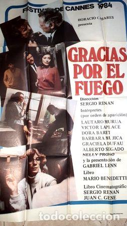 Cinema: antiguo afiche de la pelicula gracias por el fuego n 108