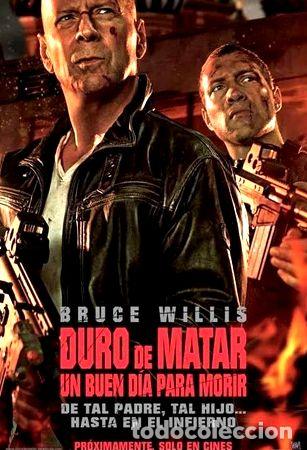 Kino: poster original cine duro de matar 5 un buen dia para mori
