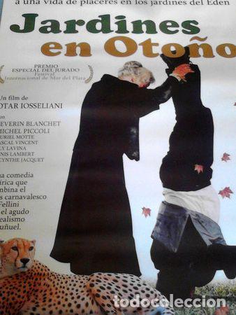 Kino: afiche de cine jardines en otono