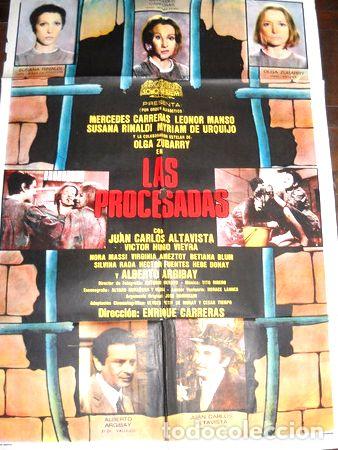 Kino: afiche cine las procesadas enrique carrera carcel de mujeres
