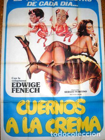 Kino: afiche cine cuernos a la crema edwige fenech sergio martino
