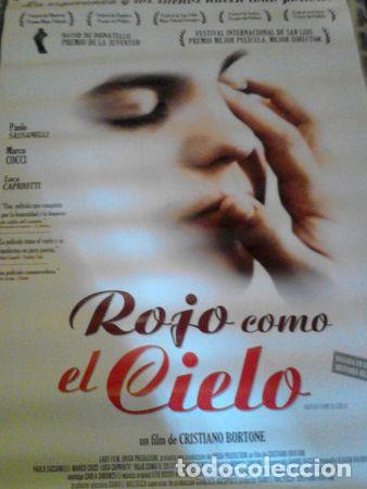 Cine: afiche rojo como el cielo - Foto 1