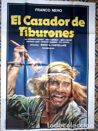 Cinema: el cazador de tiburones afiche w pochat franco nero 23141