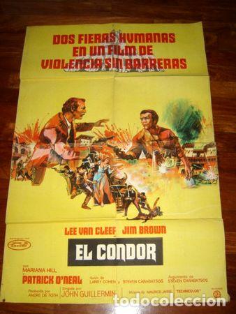 Cinema: afiche de cine el condor lee van cleef john guillermin 1970