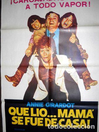 Cinema: afiche cine que lio mama se fue de casa annie girardot