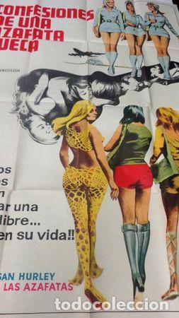 Cinema: afiche antiguo original de cine confesiones de una azafata