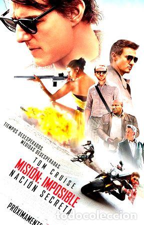 Cinema: poster original cine mision imposible 5