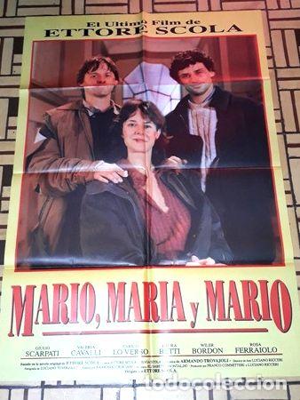 Cinema: mario maria y mario afiche ettore scolari laura betti 70