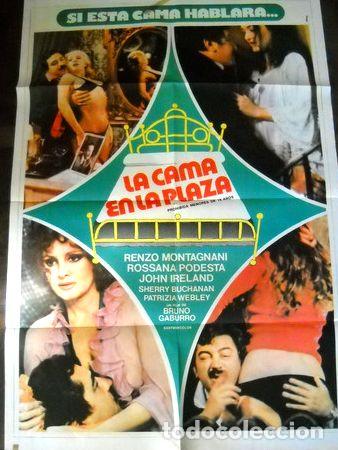 Kino: afiche cine la cama en la plaza renzo montagnani italia erot