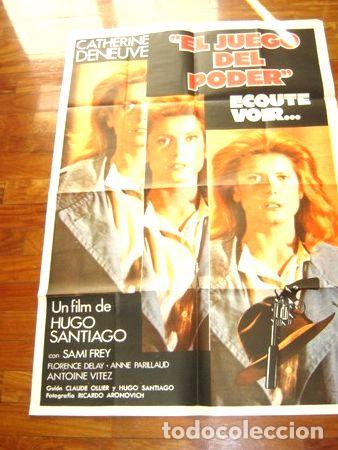 Kino: afiche de cine el juego del poder hugo santiago deneuve 1979