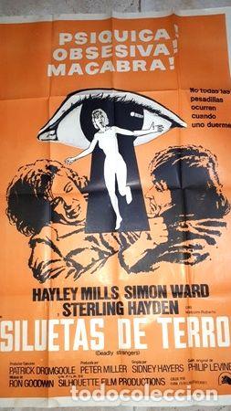 Kino: antiguo afiche de la pelicula siluetas de terror n 109