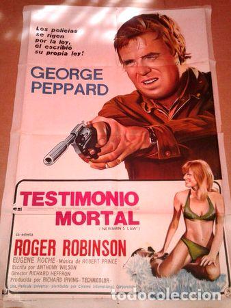 Kino: testimonio mortal afiche de cine peppard robinson 436