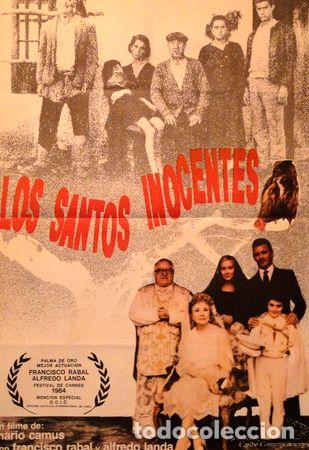 Kino: afiche original cine los santos inocentes 1984 mario camus