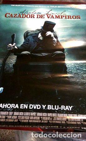 Kino: afiche de cine abraham lincoln cazador de vampiros