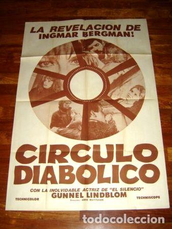 Kino: afiche de cine circulo diabolico 1967 lindblom arne mattsson