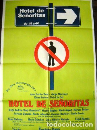 Kino: afiche cine hotel de senoritas linda peretz carmen barbieri