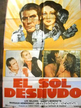 Kino: afiche cine el sol desnudo aka pirana margueritti lee majors