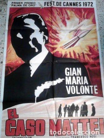 Cine: afiche el caso mattei 1972 - Foto 1