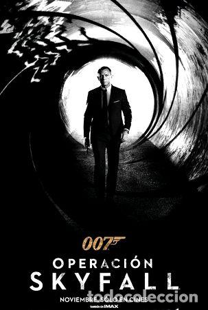 Cine: poster original cine james bond 007 operacion skyfall mot