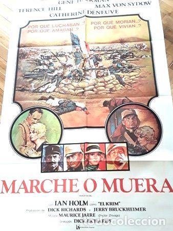 Kino: afiche cine marche o muera terence hill gene hackman max von
