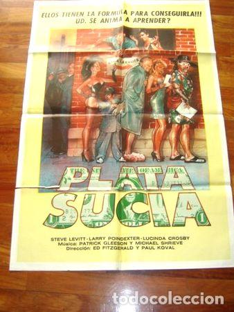 Kino: afiche de cine plata sucia blue movies movie poster 1988