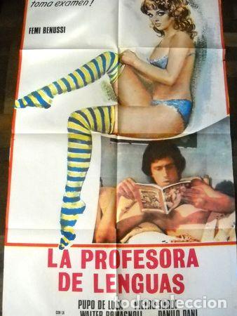 Kino: afiche cine la profesora de lenguas femi benussi italia erot