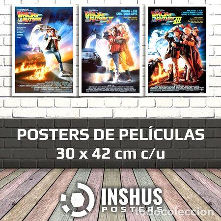 Kino: poster triptico de peliculas volver al futuro batman y mas