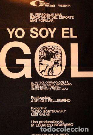 Kino: afiche original cine yo soy el gol 1970 rareza