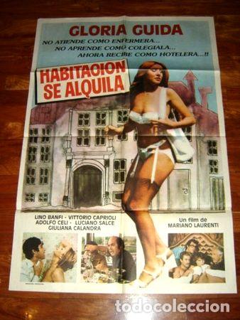 Kino: afiche de cine habitacion se alquila gloria guida sexy