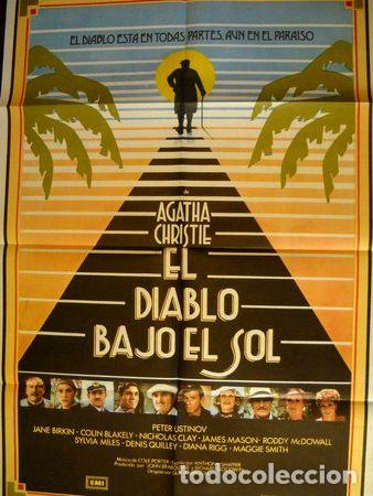 Kino: afiche cine el diablo bajo el sol agatha christie peter usti