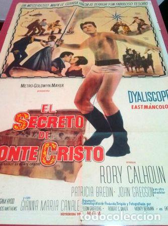 Kino: afiche de cine el secreto de monte cristo c618