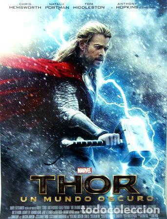 Kino: afiche de cine thor un mundo oscuro original 70x100 cm