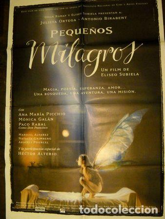 Kino: afiche cine pequenos milagros eliseo subiela julieta ortega