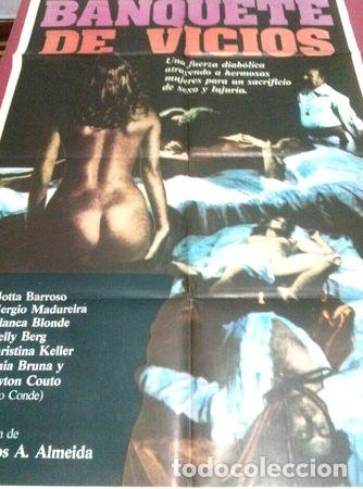 Kino: afiche de cine banquete de vicios c634