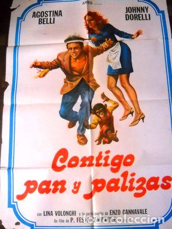 Kino: afiche cine contigo pan y palizas agostina belli festa campe