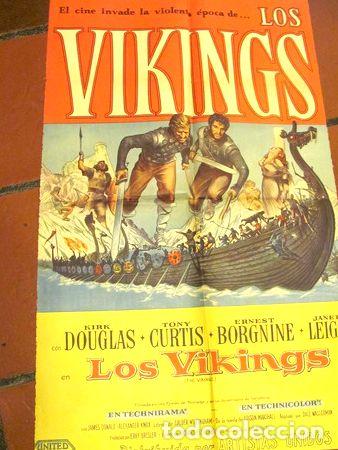 Cine: afiche antiguo con kirk douglas - Foto 1