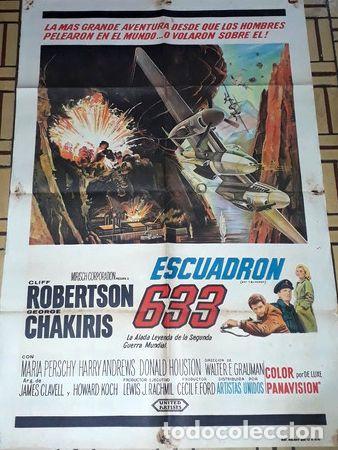 Kino: escuadron 633 afiche cliff robertson george chakiris 201