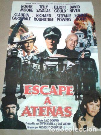 Cine: escape a atenas afiche roger moore 416