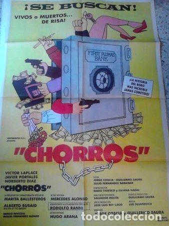 Cine: afiche chorros 1987 version 1 - Foto 1