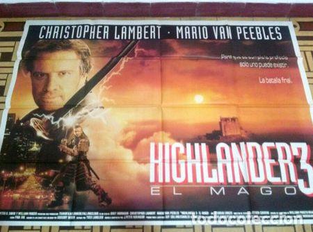 Kino: higlander 3 afiche original clambert c620
