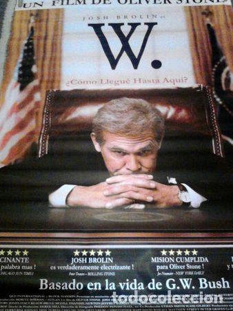 Cine: oliver stone afiche w - Foto 1
